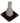 Simrad JS10 steering lever 22088165, joystick with grey ribbed shaft and knob on a square dark mounting plate