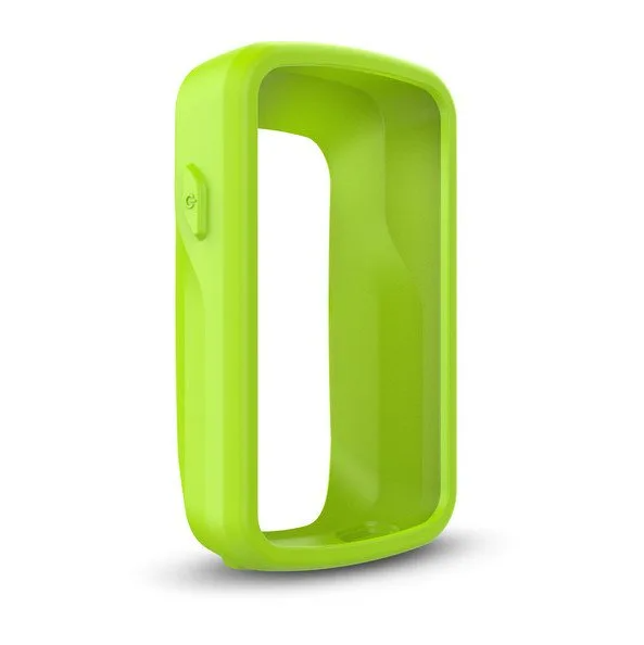 Garmin Edge 820 010-12484-03 green silicone case, lime green open-fronted protective case, front view