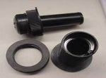 Raymarine TA910 blanking plug and housing for DST800 and DST810 triducer, black plug, ring and housing parts