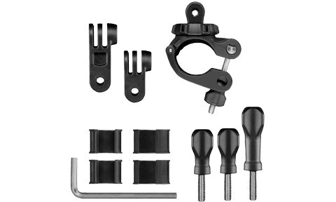Garmin 010-12256-02 large tube mount: black clamp, adapters, thumb screws, hex key and sleeve inserts