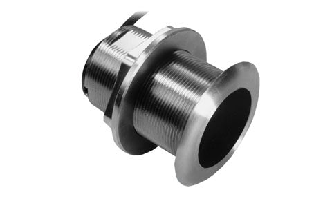 Garmin SS60 010-11868-20 through hull transducer 0 degree element 8 pin, stainless steel body with black face