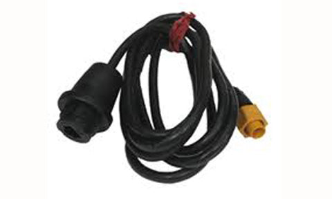 Navico 000-0127-56 RJ45 female to 5-pin male Ethernet adapter 2 m, coiled black cable with a round plug and yellow plug