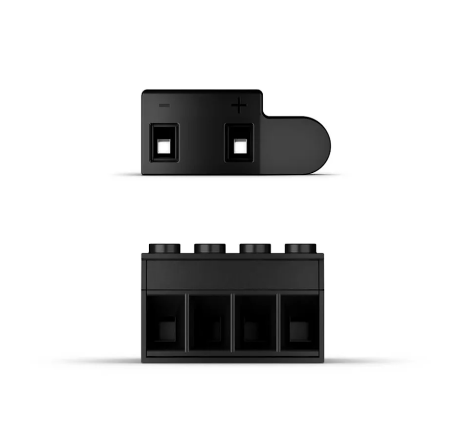Fusion Apollo 010-12964-02 multichannel amplifier speaker connector, black two-pole and four-way terminal blocks