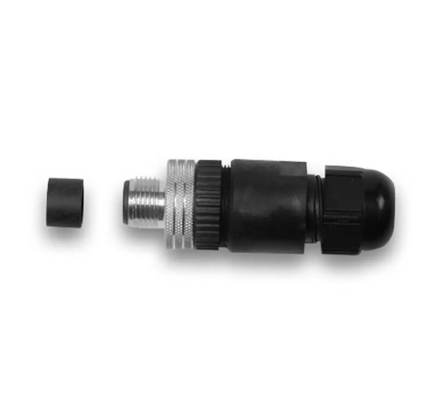 Garmin 010-12935-50 NMEA 2000 field-installable connector, female, exploded parts of cable gland and metal ring plug