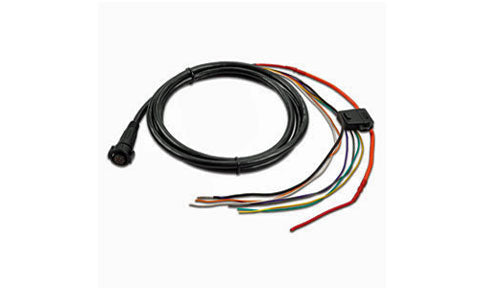Garmin 010-11422-00 power and data cable for AIS 600, black lead with round plug and coloured bare wires