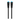 Garmin BlueNet 010-12528-11 network cable 1 ft, two black round plugs with blue inserts, straight on