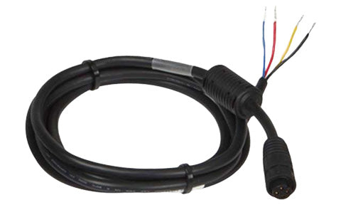 Lowrance Simrad B&G 000-0127-54 power cable for BSM-1 and LSS-2 2 m, coiled black cable with a plug and bare wires
