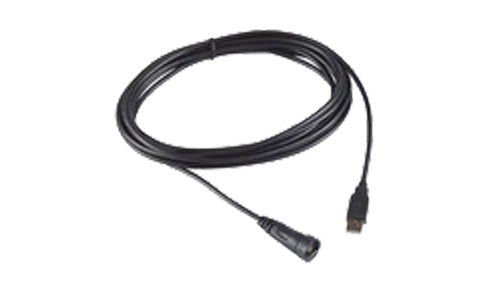 Garmin 010-12390-10 GPSMAP USB cable, black lead with round waterproof connector and USB plug