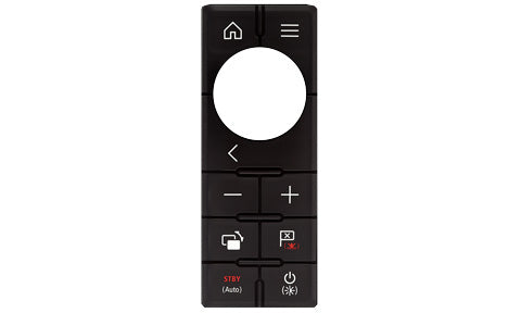 Raymarine R70509 spare portrait keypad for RMK-10 remote control, black keypad with a circular cut-out for the dial