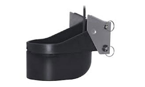 Garmin TM265LH 010-11646-20 CHIRP transom mount depth and temperature transducer, black body with steel bracket
