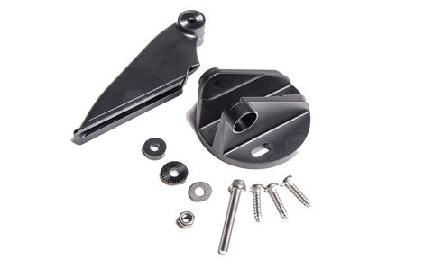 Raymarine R70439 Dragonfly CPT-DV and CPT-DVS transom mount bracket, black bracket with screws, washers and a nut