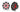 Kicker KM Marine 8 inch coaxial speaker system with LED, KA45KM84L, white and grey spoked speakers lit with red LEDs