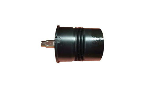 Raymarine A18088 Wheel Pilot Mk2 gearbox, small black cylindrical gearbox with a drive shaft