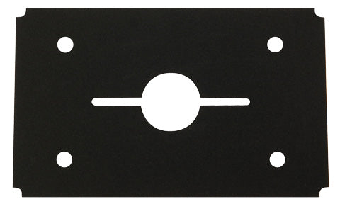 Garmin 010-12239-01 flush mount gasket for the GNX 130 display, black gasket with centre cut-out and four holes