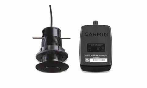 Garmin GDT 43 010-01749-10 analogue thru hull depth and temperature transducer with black adapter box