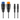 Garmin 010-12234-07 transducer adapter cable for echoMAP, blue and orange threaded plugs with two black plug ends
