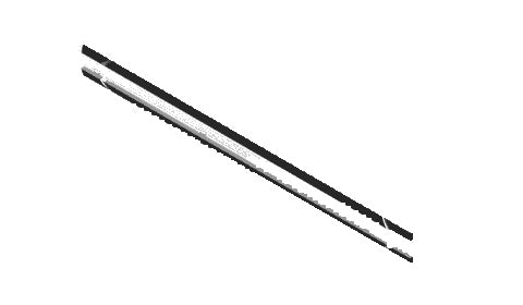 Simrad bezel edge assembly 000-12520-001 for S2016 and R3016, two black and silver trim strips on white
