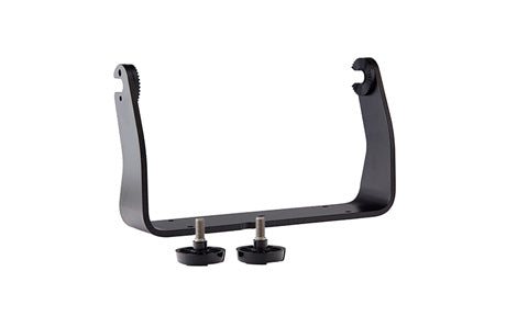 Raymarine R70529 metal trunnion mounting kit for Axiom 9, black U-shaped bracket with two black knobs