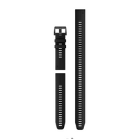 QuickFit® 22 Dive Watch bands, Black silicone (3-piece Dive Set)