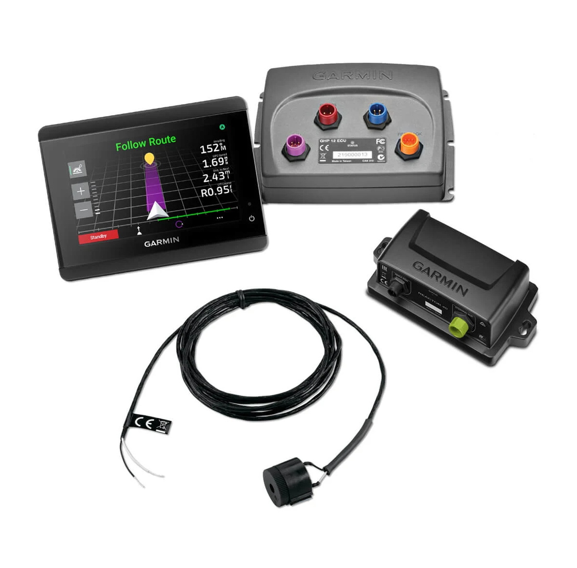 Garmin Reactor 40 010-02794-02 mechanical retrofit solenoid corepack with GHC display, ECU, CCU and sensor