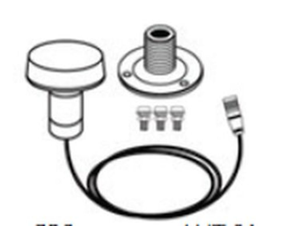 Navico 000-12326-001 V5035 AIS GPS antenna with 10 m cable, white puck antenna, mount base, three screws and a coiled lead
