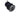 Raymarine A22165 DT800 smart plastic depth and temperature transducer, black through hull body with a threaded nut