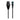 Garmin 010-12531-11 marine network adapter cable, small female right angle, black lead with threaded ends