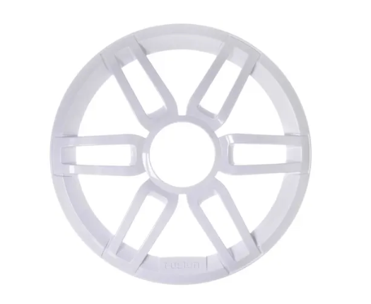 Fusion 010-12878-00 6.5in XS sports grille in white, pair pack front view of six-spoke grille