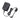 Icom BC-242 AC adapter, black plug-in transformer with a long lead, ferrite bead and a right-angle barrel plug