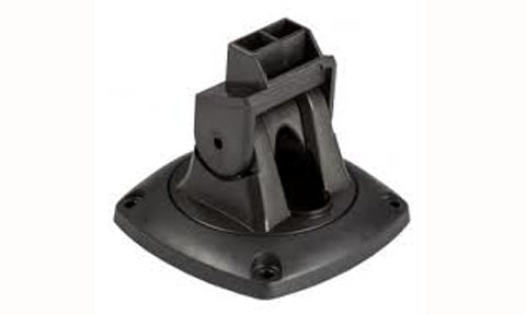 Lowrance 000-10027-001 QRB-5 mounting bracket for Mark-5 and Elite-5, black gimbal base with a pivot cradle and three screws
