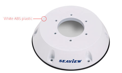 FLIR 500-0399-00 top down installation riser kit in ABS for M-Series cameras, white Seaview riser with a round opening