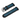 Garmin 010-11251-41 blue and black perforated watch band with silver buckle, shown as a pair