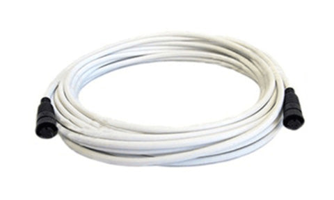 Raymarine A80310 Quantum radar data cable 15 m, coiled white cable with a round black plug at each end