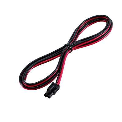 Icom OPC-656 cable, coiled red and black power lead with a two-pin plug at one end