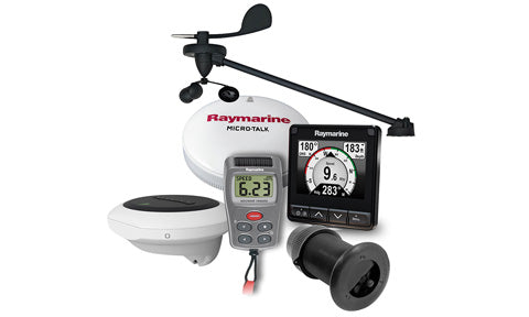 Raymarine T70341 i70 wireless wind, DST800 and heading sensor pack, display, vane, GPS puck, remote and transducer