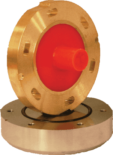 Navico 000-14051-001 SAL R1 Easy Tank depth and speed transducer, bronze flange with a red centre boss and base