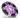 Fusion 010-02774-11 10in sports grey CRGBW LED subwoofer 300w RMS, violet lit grille, front view