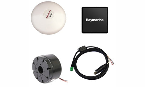 Raymarine T70431 Axiom XL accessory pack, white GPS antenna, black suncover, alarm buzzer and cable