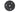 Rokk RL-502 black round top plate with three screw holes and a central hex socket, front view