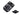 Icom MB-96N belt clip, black plate with six screws beside a separate round stud fixing part