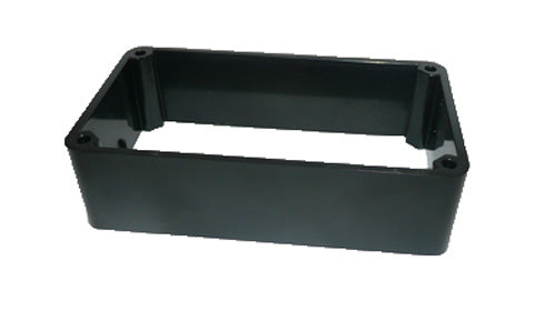 Simrad NF80/FU80/QS80 bulkhead mounting kit 000-10589-001, black rectangular spacer frame with screw holes