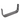 Garmin 010-10924-00 replacement bail mount, grey steel U-shaped bracket with toothed ends