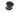 Raymarine E66008 P79 600 W 50-200 kHz adjustable in-hull angle transducer, black round body with ribbed cap and flange