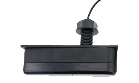 Raymarine A80278 CPT-70 Dragonfly through hull plastic CHIRP transducer, black body with threaded stem and cable