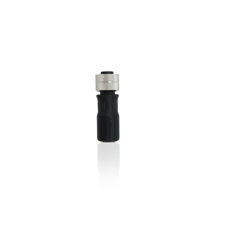 Actisense Micro terminator female, A2K-TER-F, black moulded terminator with a female connector, shown on black