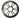 Fusion EL Series 010-12789-10 6.5in sports grey grille only, large front view of open-spoke grey grille