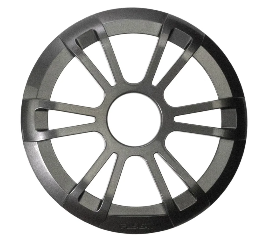 Fusion EL Series 010-12789-10 6.5in sports grey grille only, large front view of open-spoke grey grille