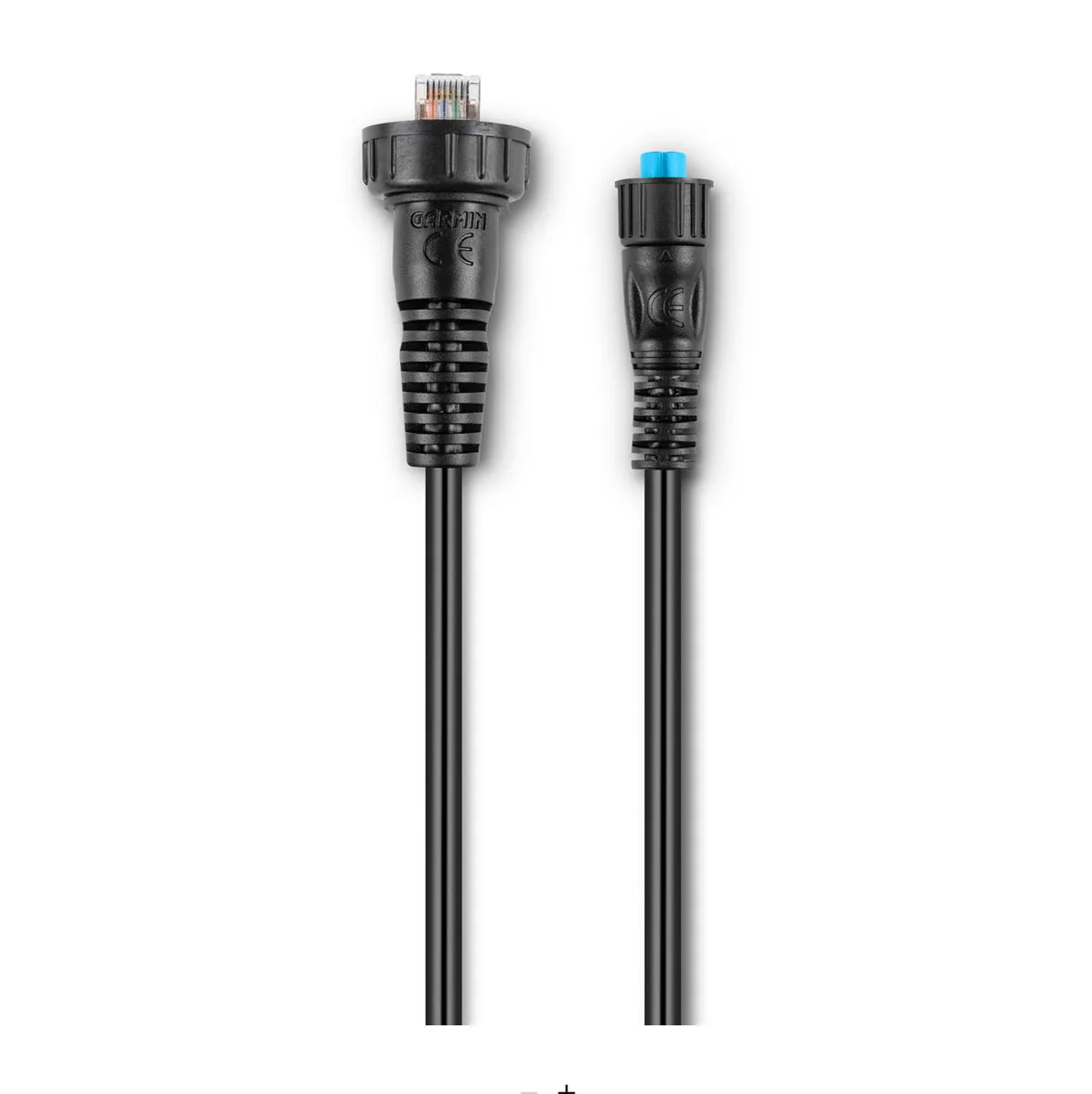 Garmin 010-12531-10 marine network adapter cable, small female to large, black lead with threaded plugs