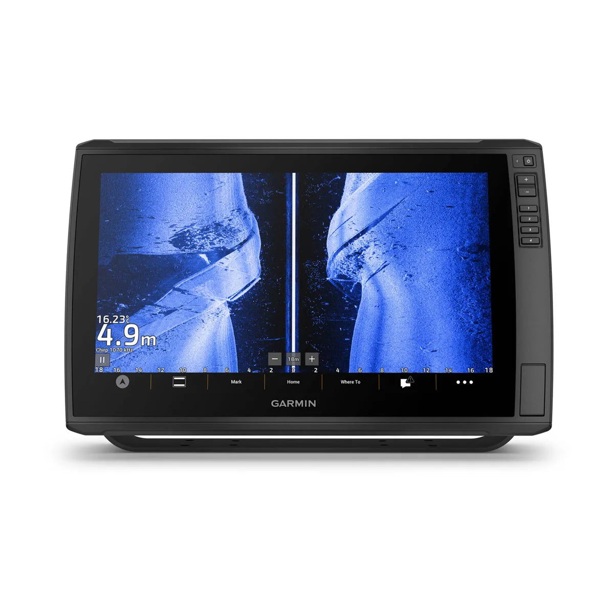 Garmin ECHOMAP Ultra 2 162sv 010-03385-00 16in chartplotter, blue sidescan sonar, depth 4.9 m
