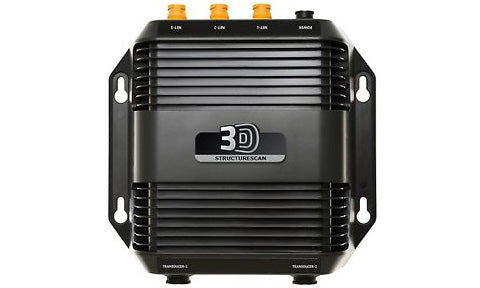 Lowrance Simrad StructureScan 3D module 000-12397-001, black case with 3D logo and gold connectors, no transducer